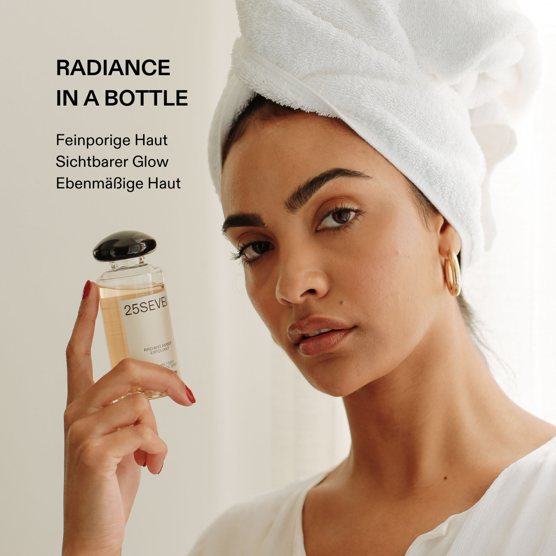 Radiant Amber Peeling - Radiance in a bottle: Feinporige Haut, Sichtbarer Glow, Ebenmäßige Haut