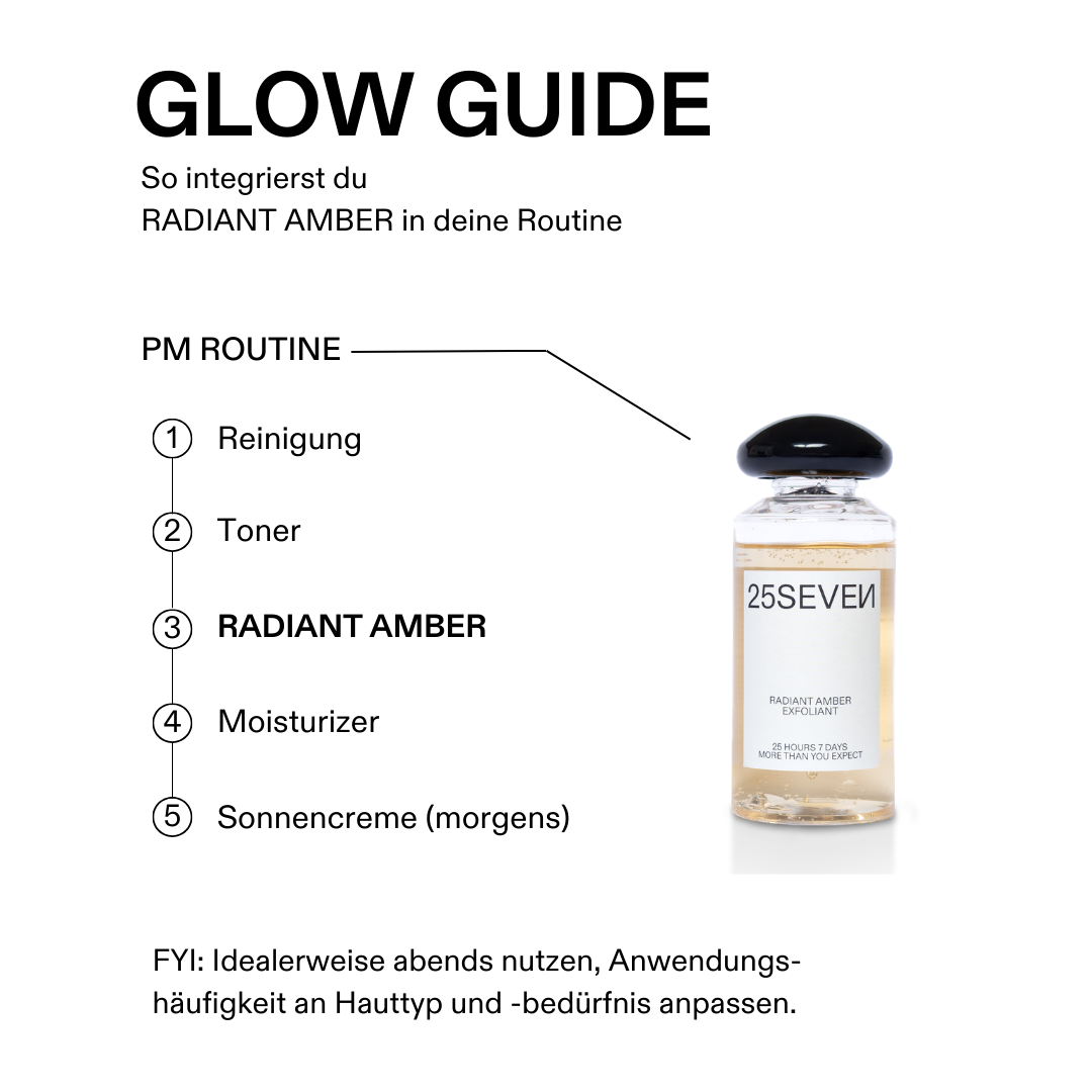 So integrierst du Radiant Amber in deine Routine